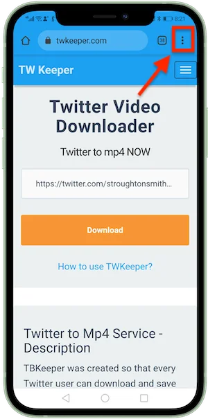 download video twitter naar Android